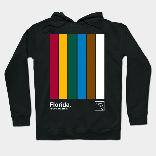 Florida // Original Minimalist Artwork Poster Design Hoodie by DankFutura